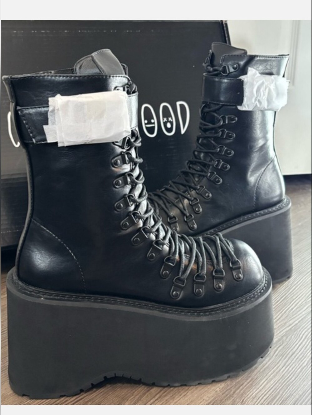 NIB Dolls Kill / Current Mood Grunge Over It Platform Boots